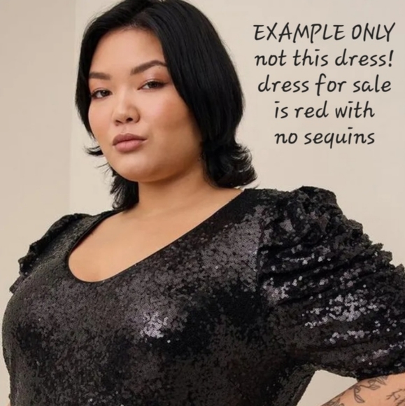 4X Classic with a Twist🌶 Midi Red Torrid Dress - Picture 8 of 11